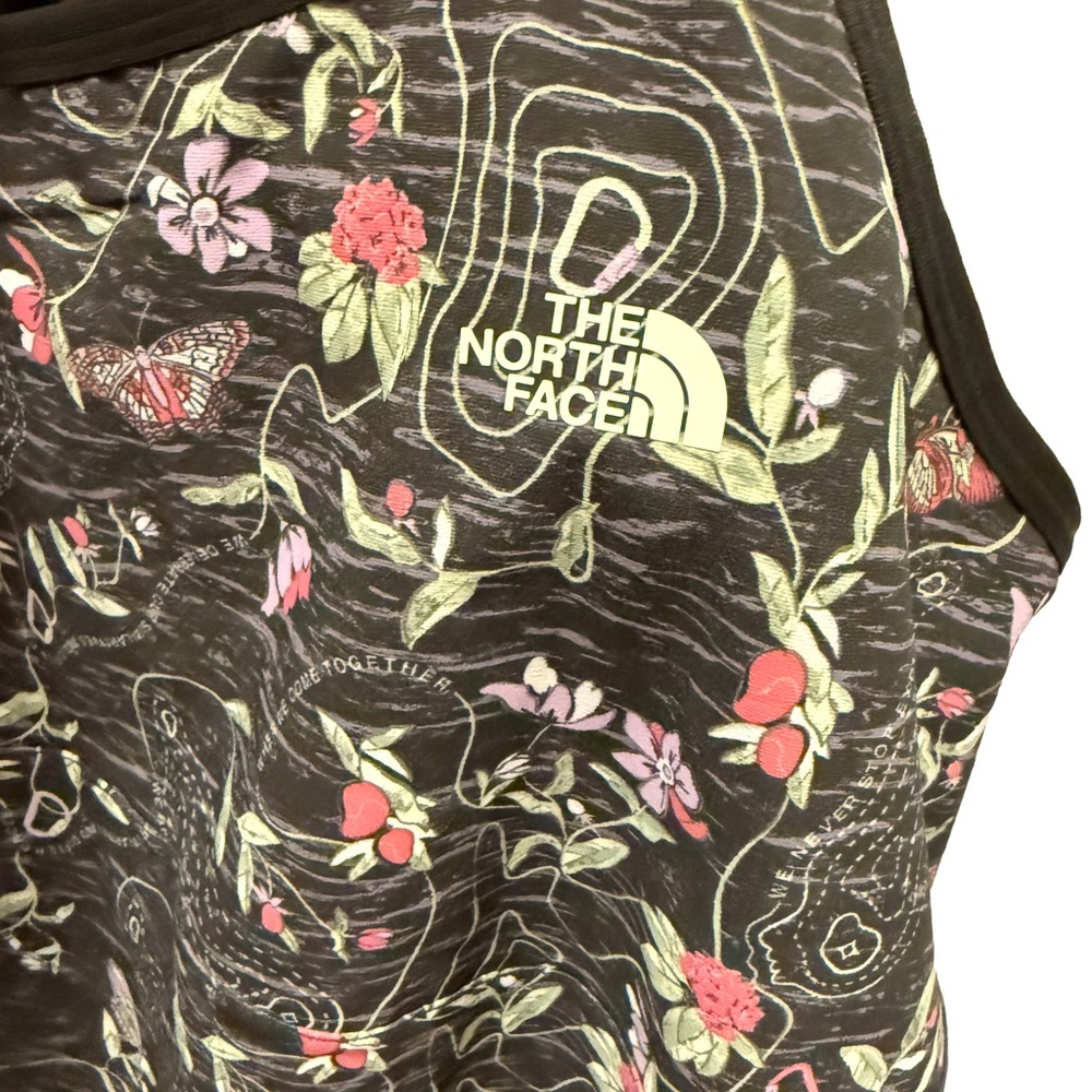 The North Face Black and Pink Floral Tank Top - Picture 3 of 9